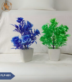 Artificial Flower Small Pot - Square Shape - Set of 2