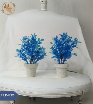 Artificial Flower Small Pot - Round Shape - Set of 2