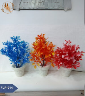 Artificial Flower Small Pot - Round Shape - Set of 3