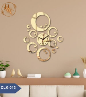 Stylish Wood with Acrylic Wall Clock
