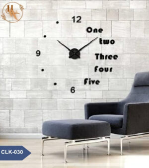 Acrylic Wall Clock Numbers & Words
