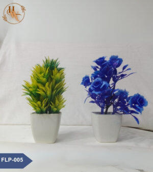 Artificial Flower Small Pot - Square Shape - Set of 2