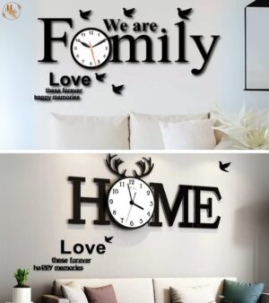 Stylish Modern Family & Home Clock