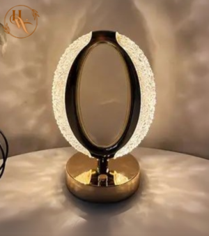 Elegant Rechargeable Crystal Lamp – Oval Design That Shines!