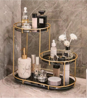 3-Layer Stylish Storage Rack / Cosmetics Organizer For Tabletop